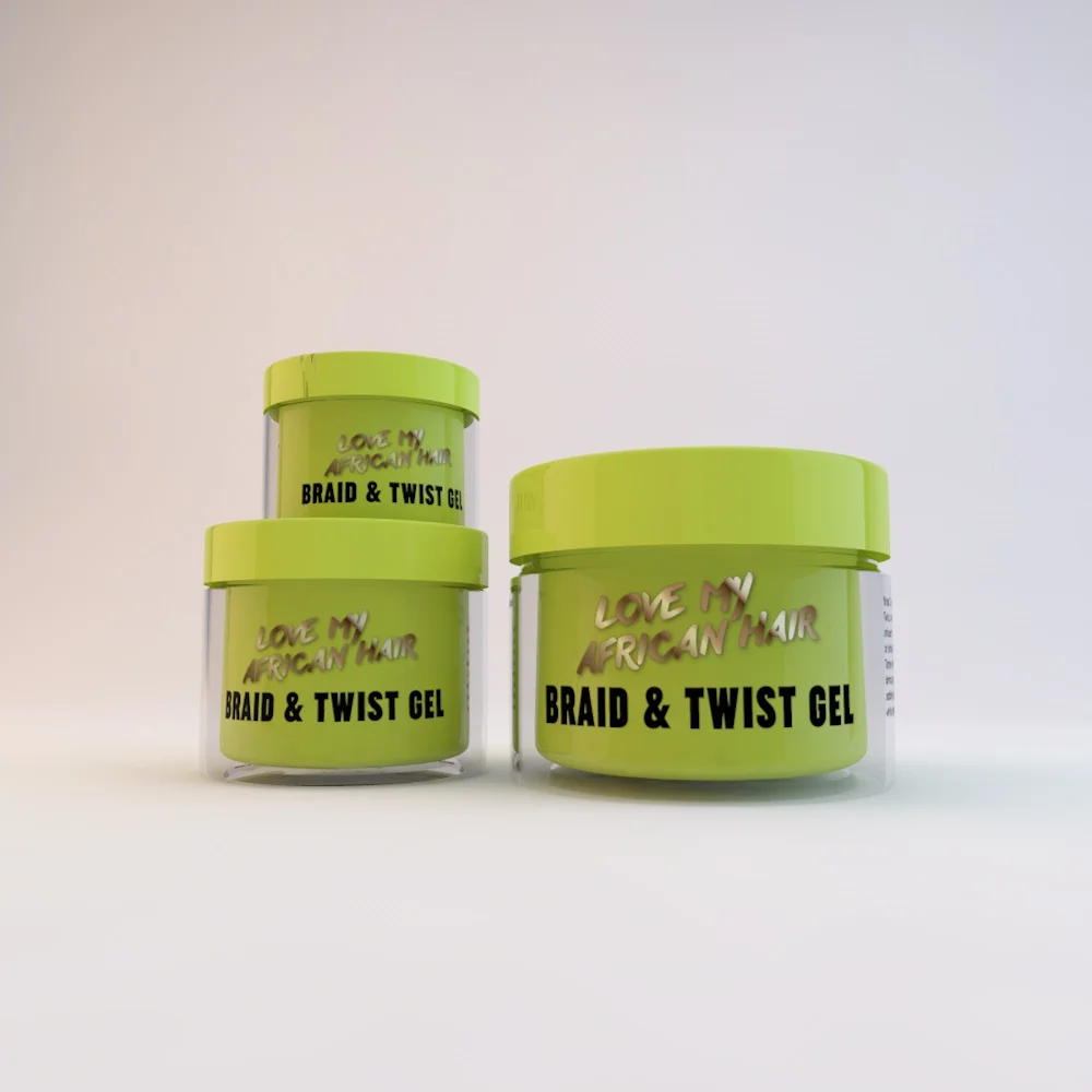 

Brand new african style styling hair gel Customized product Braid &Twist Gel
