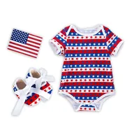 

Infant Bodysuit Short sleeves Floral Baby Girl Rompers With Headbands