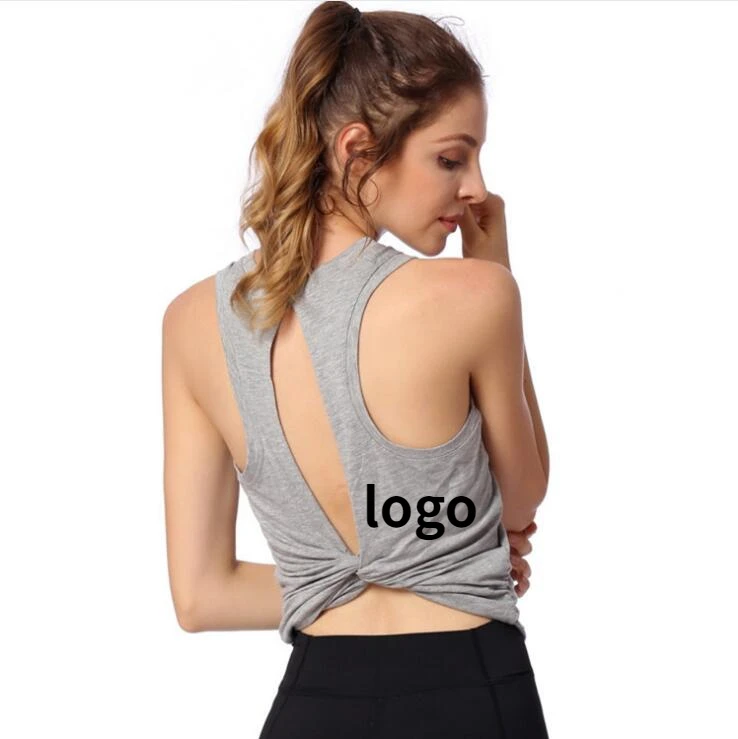 

Soft Cotton Spandex Fitness Yoga Sport Tank Top Women Wholesale Tank Top