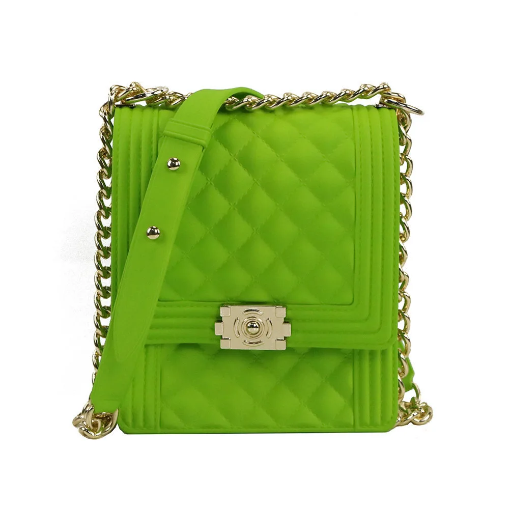

Fashion solid color jelly single shoulder crossbody bag kids jelly purse and jelly handbag women, Customized