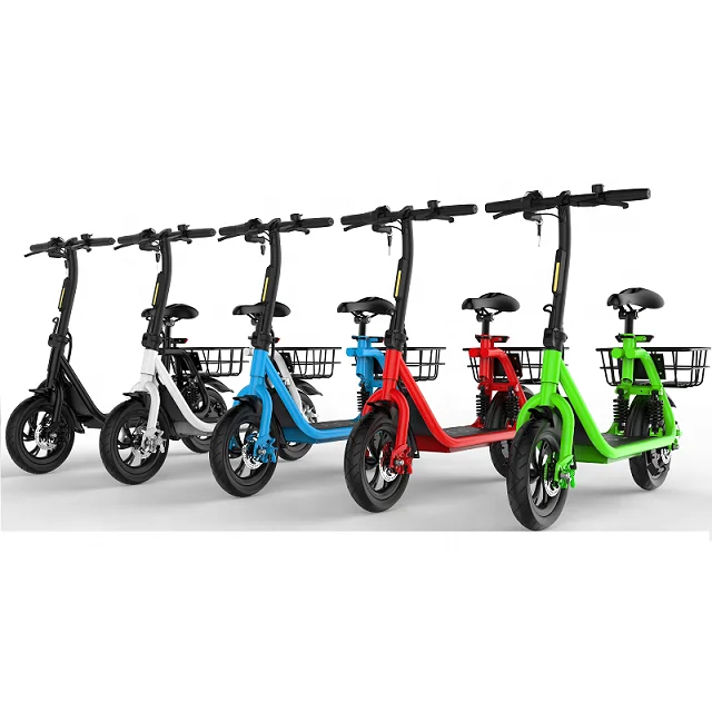 

Eu Warehouse City Adult LED Light Hybrid 10 Inch 350 W Lithium Battery Folding Electric Bikes, Black white blue red green and other optional