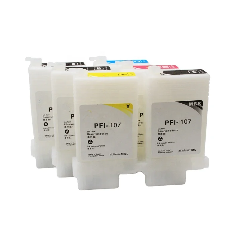 

Ocinkjet PFI 107 Empty Refillable Ink Cartridge With Chip For Canon iPF680 iPF685 iPF770 iPF780 iPF785 iPF670 Printer