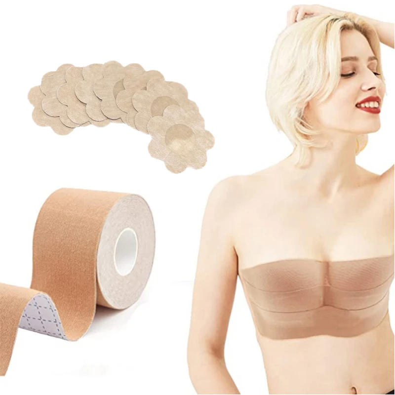 

Wholesale DIY Lift Up Breast Lifting Boob Bra Tape Boob Tape With Nipple Cover