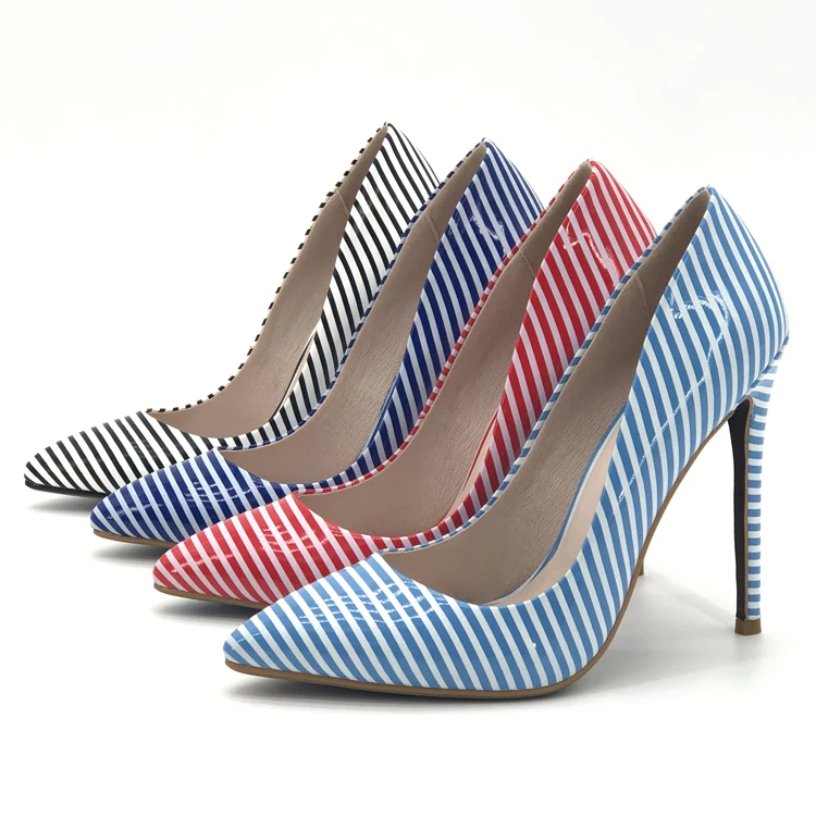 

Girls Stripe Bulk Footwear Sexy Models Women Free Size Large Size High Heel 42 43 44 45 46 47 Pump Supplier High-Heeled Shoes, As pictures or customized