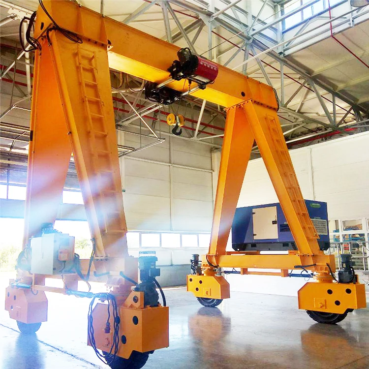 Outdoor Storage Yard Electric Hoist Single Girder Gantry Crane - Buy ...