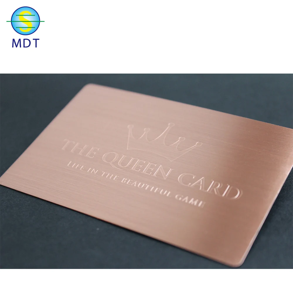 

MDT luxury matte black metal card membership card printing metal logo, Rose gold,gold,silver,black,bronze or customized