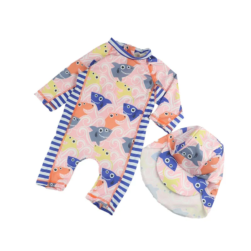 

custom wholesale comfortable custom swimsuit cartoon kids swimwear fabric