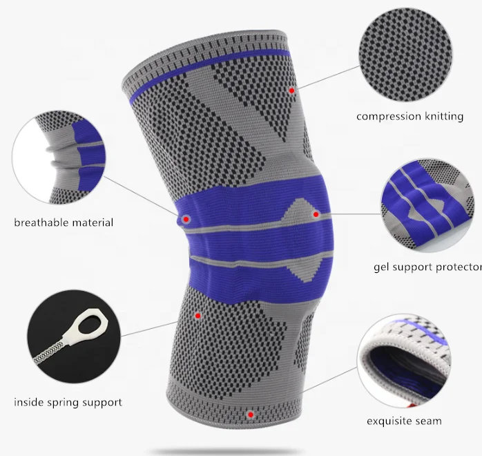 

Silicone spring patella pad knee brace, Pantone color