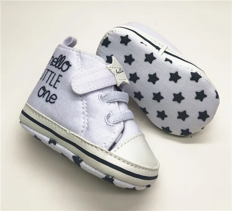 
wholesale white canvas baby shoe soft sole first walkers kid shoes 