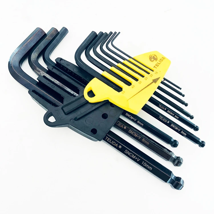 TIN-YAEN Wrenches Spanner 6Pcs Hexwrench Allen Key T Allen Wrench CRV Hardware Tool Kits 