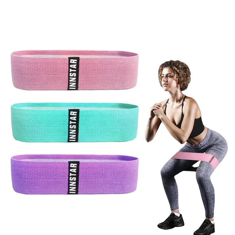 

INNSTAR manufacturer Customized More specifications Latex Resistance Bands Hip Bands Loop Exercise Booty Band Hip Circle Glute, Printing