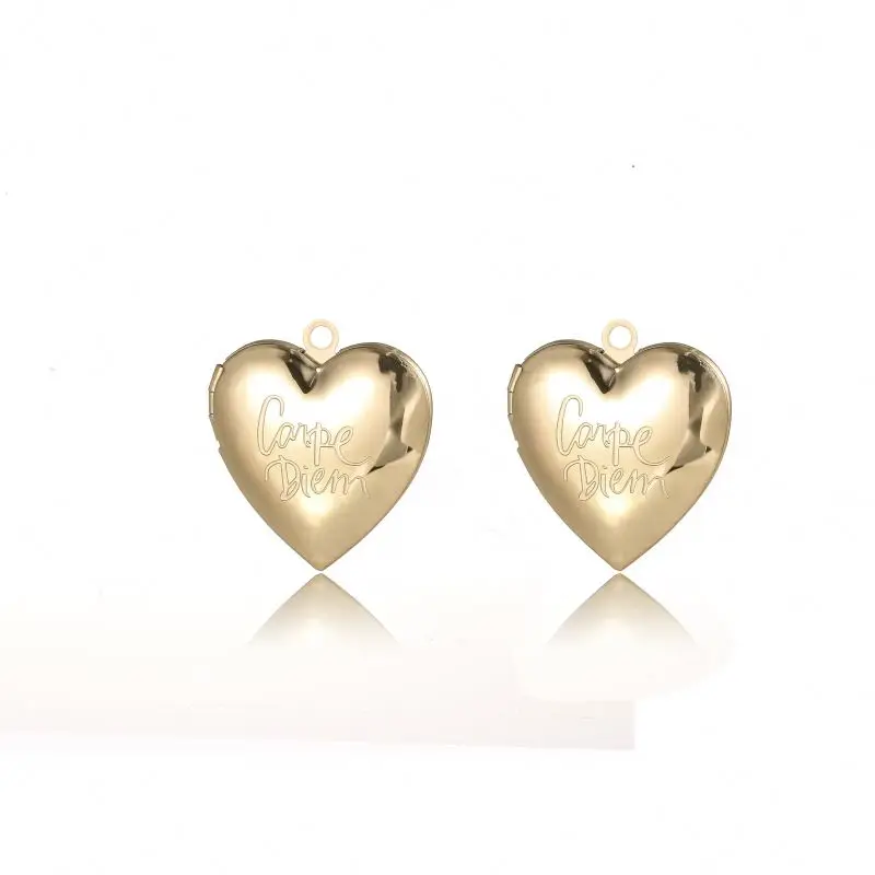 

Gold-plated stainless steel lettering heart-shaped necklace accessories pendant necklace female fashion simple accessories