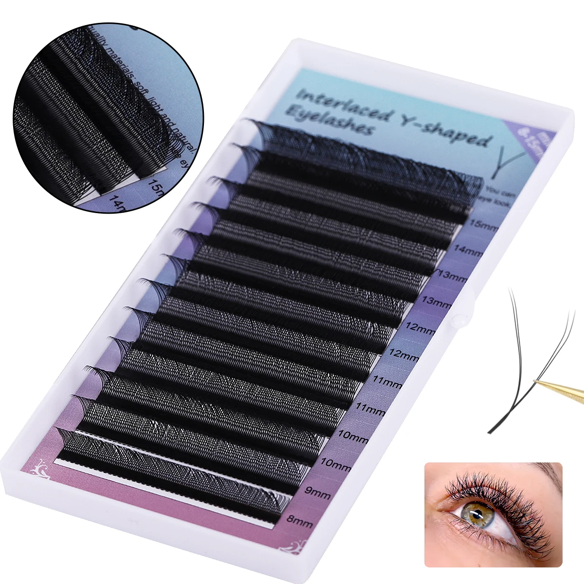 Individual Real Mink Lash Clusters Soft Thin Band