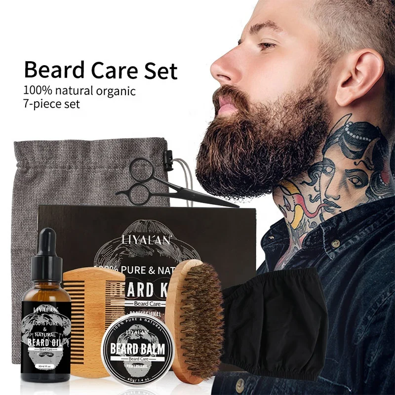 

Private Label 100% Natural Mens Beard Oil Organic Beard Care Set