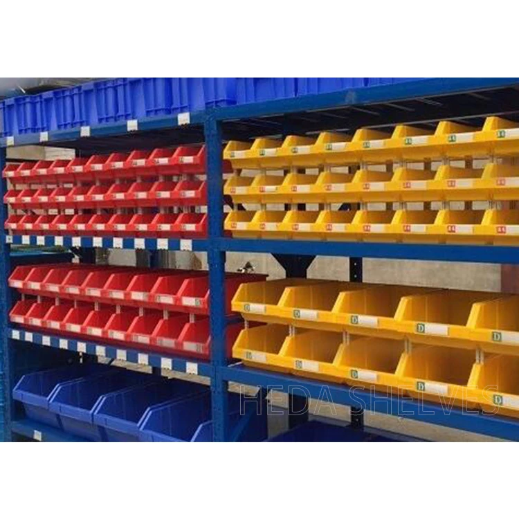 Plastic Storage Bin Racks Spare Parts Shelving