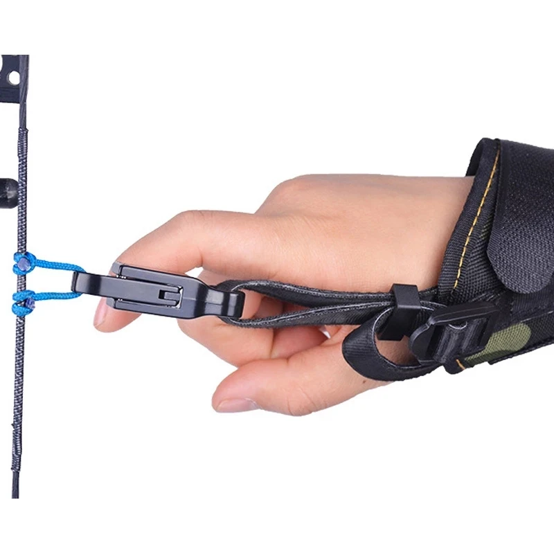 

Archery Compound Bow Caliper Release Aid Camo Wrist Strap Hunting Archery Tool accessories