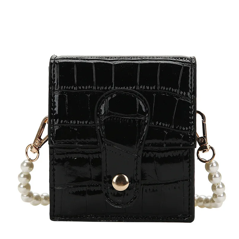 

2021 Korean version of fashion spring and summer on the new stone texture solid color small bag