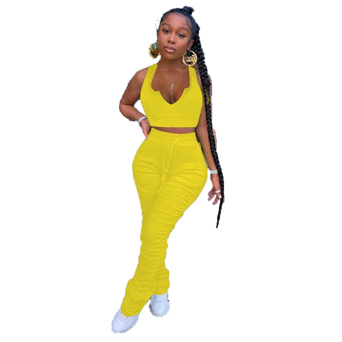 

MT152-3933 2021 New Women's fashion sexy Nightclub two-piece suit casual women clothing plus size women clothing