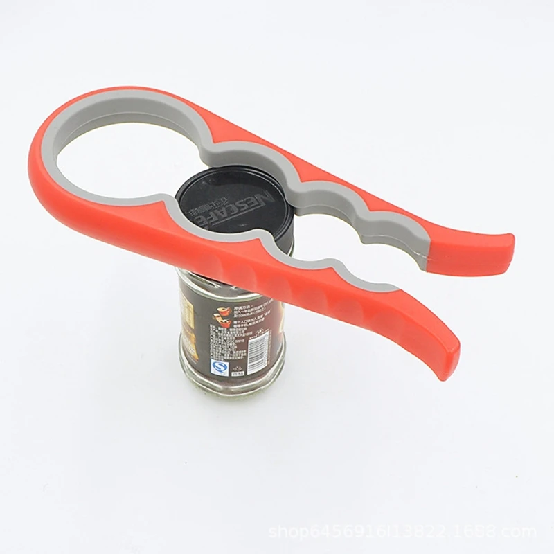 

4 In 1 Jar Opener Screw Bottle Opener Can Opener Manual Nonslip Twist Bottle Launcher Kitchen Gadget