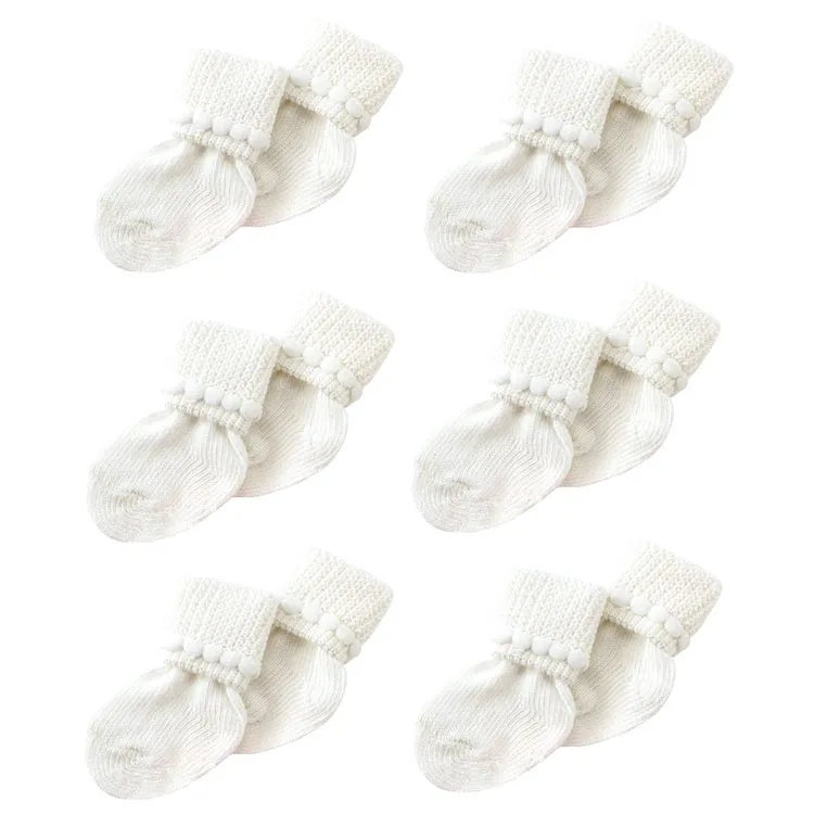 

Newborn Baby Boy & Girl Cotton Skin Friendly Bubble Stitch Socks, Custom color