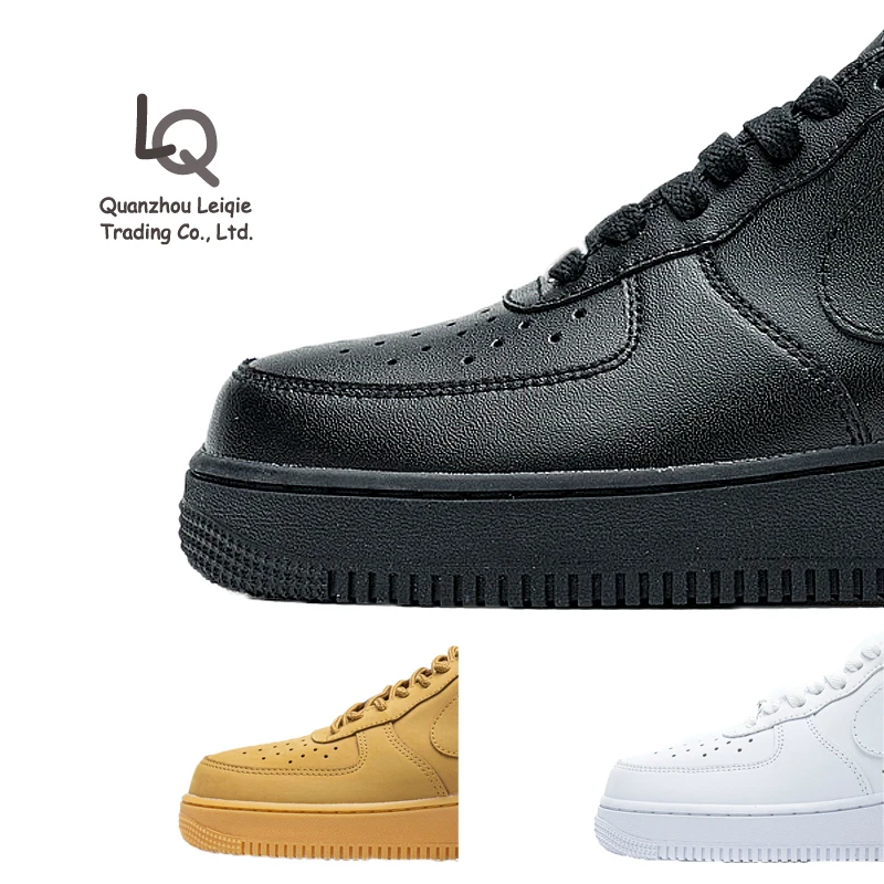 

2021 Wholesale Custom black white men sneaker hot air f 1 cushion for men sport running shoes, Black,white,brown