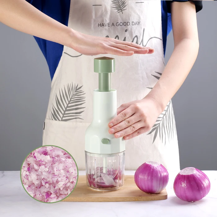 

Multi-function Hand-press Manual Chopper, Custom color