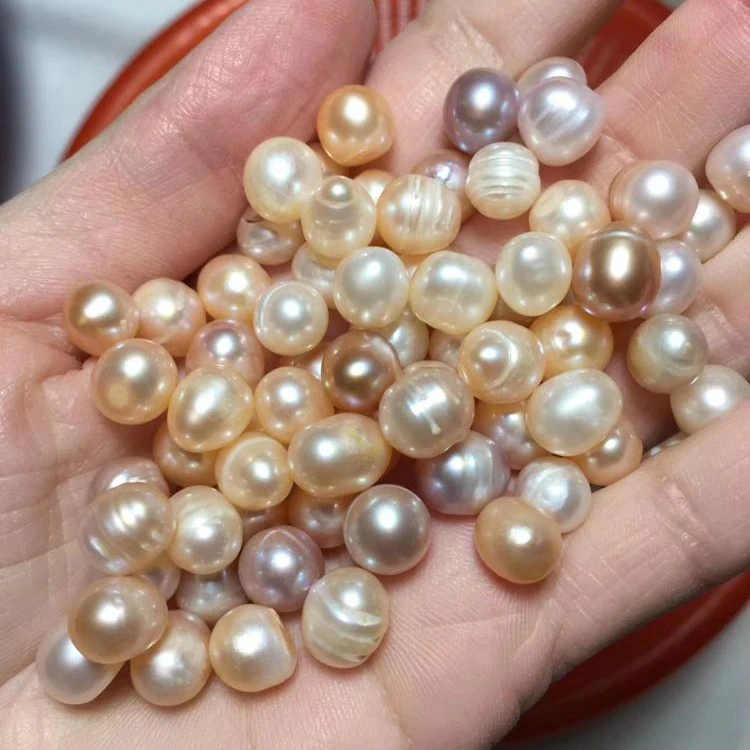 

Real Freshwater Pearl Round Flawless Beads Natural  Large Fresh Water Pearl Diy loose pearls, Natural color