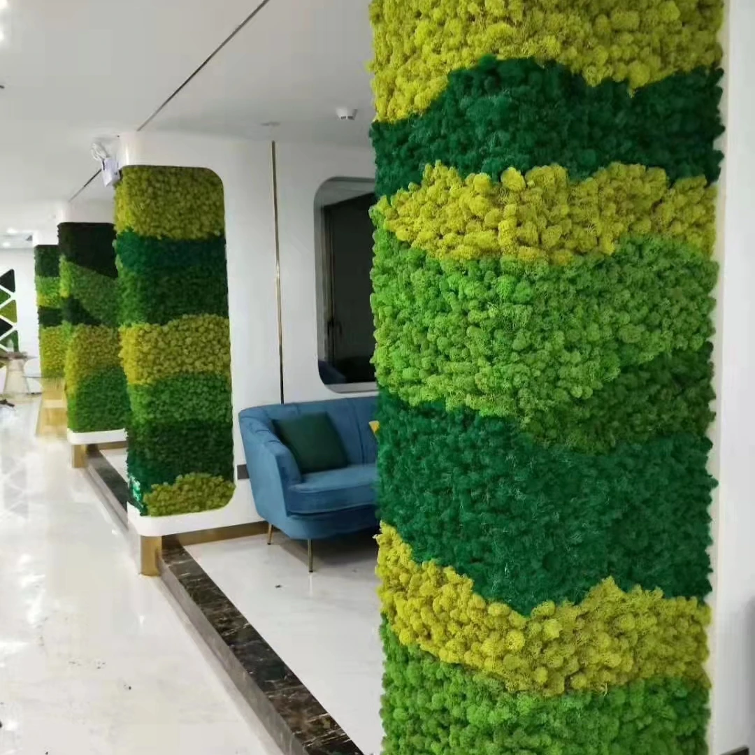 

Artificial Moss Vertical Garden Simulation plant for home and landscape decor 100*200/cm