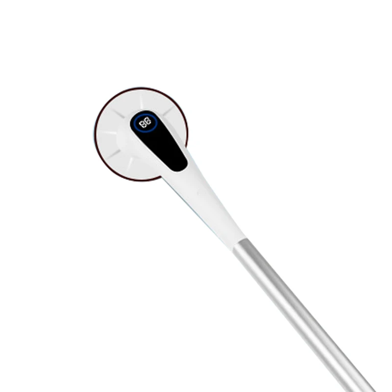 

Smart Floor Mop ! Multifunctional All in One Automatic Telescopic Handheld Cordless Clean Brush With LED Indicator For Bathroom, White