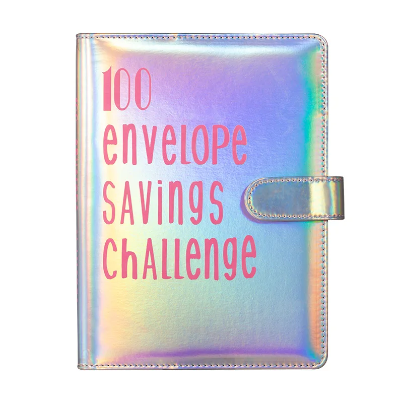 

New Design Dazzling Color Money Saving Challenge A5 100 Envelopes Money Saving Budget Binder Sheets Wallet Planner