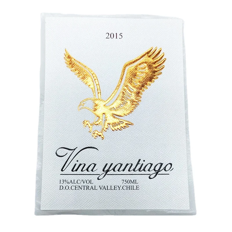 

Custom Design Logo Silver Gold Foil Printing paper Stickers Print Label