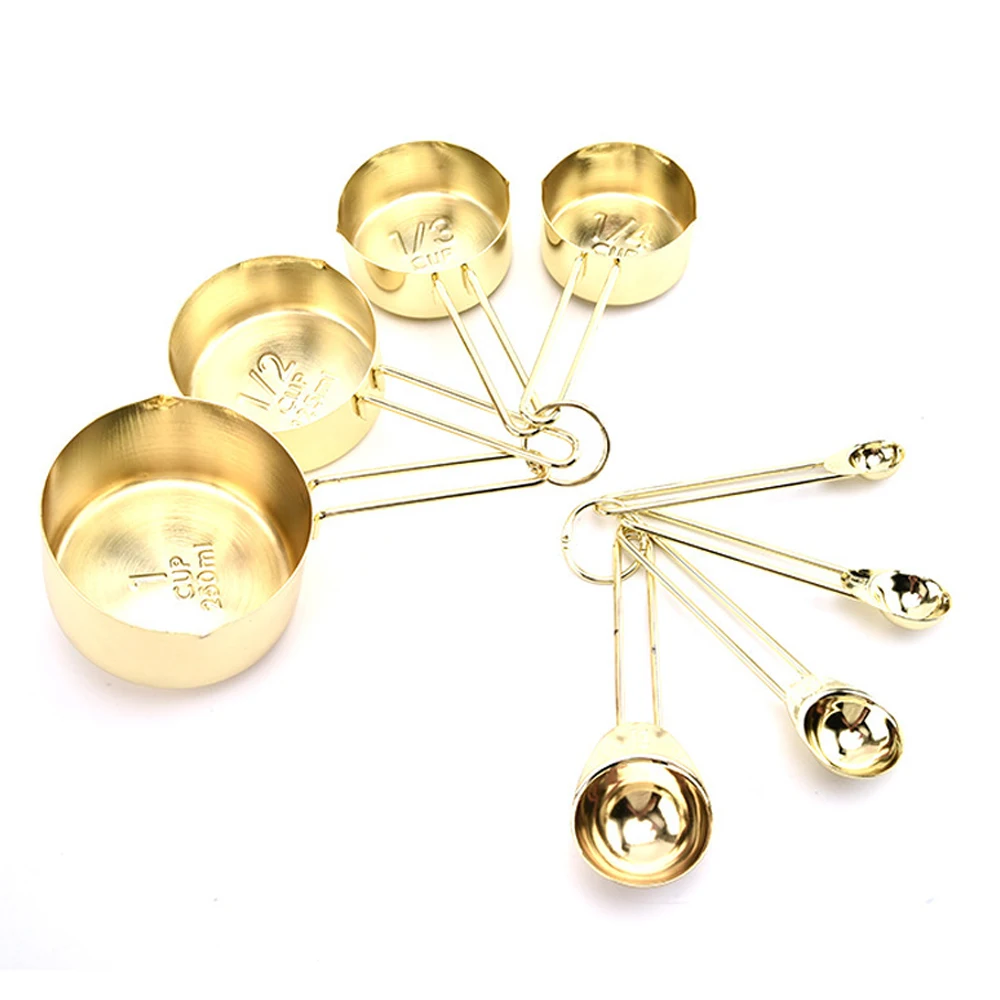 

Wholesale Price Accept Custom Logo 250ml Capacity Coffee Kitchen Cooking Measuring Spoon Set, Silver,gun color ,golden,rose gold