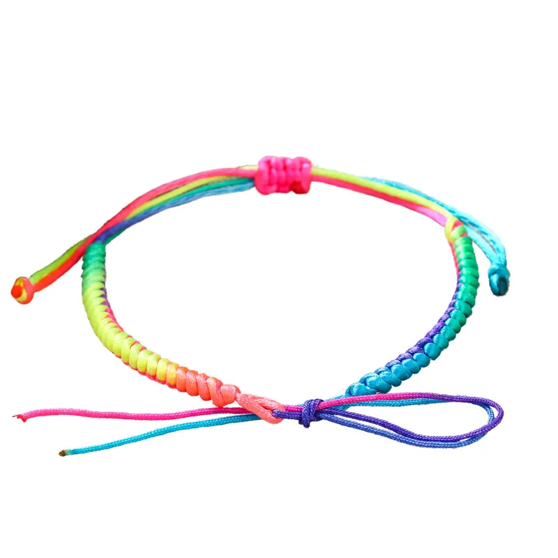 

Genya Hand woven DIY semi-finished braided rope bracelets can be worn beads red rope bracelets, As picture