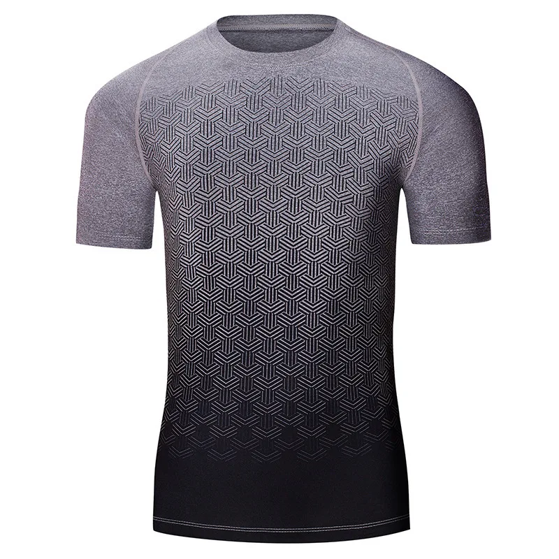 

New t-shirt men's short sleeve large sports sleeveless quick drying tight bottoming shirt fitness clothes