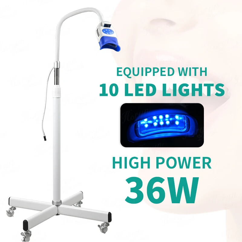 

10 LED Cold Light Lamp Bleaching Accelerator Oral Care LED Teeth Whitening Machine Floor Standing Type