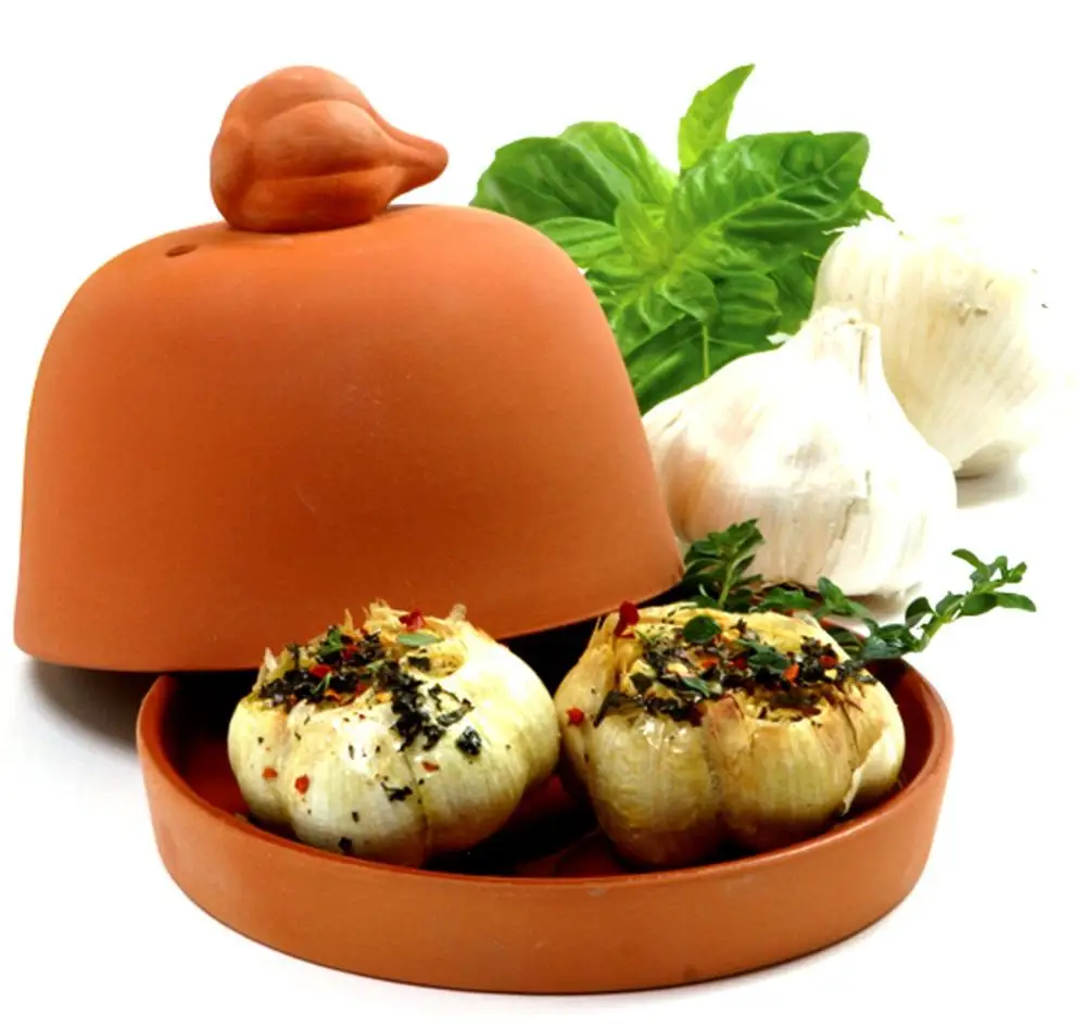 
Factory Directly Supply Ceramic Bakeware Garlic Baker Terracotta Storage Jar 