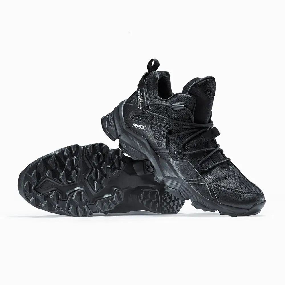 
RAX Men Hiking Shoes Anti Slip Camping Climbing Boots Outdoor Walking Trekking Shoes 