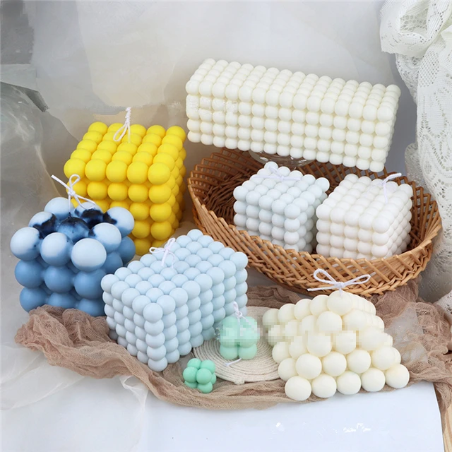 

L7257 DIY Geometry of The Magic Ball Rubik's Cube Soap Mold Magic Cube Candle Mold Bubble Cube Pillar Candle Mold, Customized color