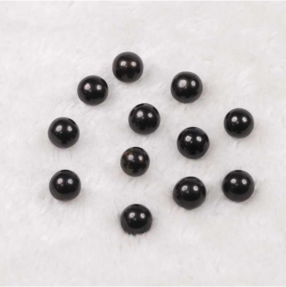 

wholesale loose pearl 9-11mm black color round shape 4A grade freshwater pearls beads natural DIY jewelry