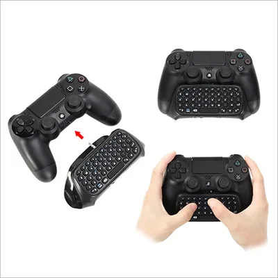 

2020 ps4 Video Games Wireless keyboard gaming For p4 Accessories Game pad Wireless Keyboard For young people, Black