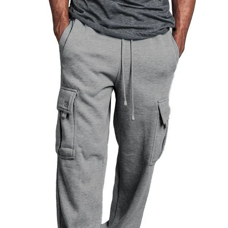 

SR-XC005 Latest hot sale autumn winter thick men casual wide leg pants plus size loose cargo pants