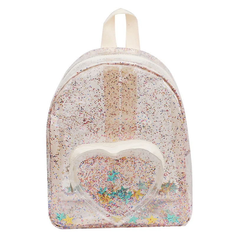 

AIZHU ODM High quality cheap New products PVC Fashion Sequins Star Pocket Sac A Dos Pour Enfants Children Back packs For Kids