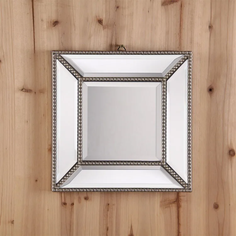30.5*30.5*3CM Wholesale Manufacture Mirrors Decorative Square Art Mirror for Living Room Hanging Home Decor Wall Mirror
