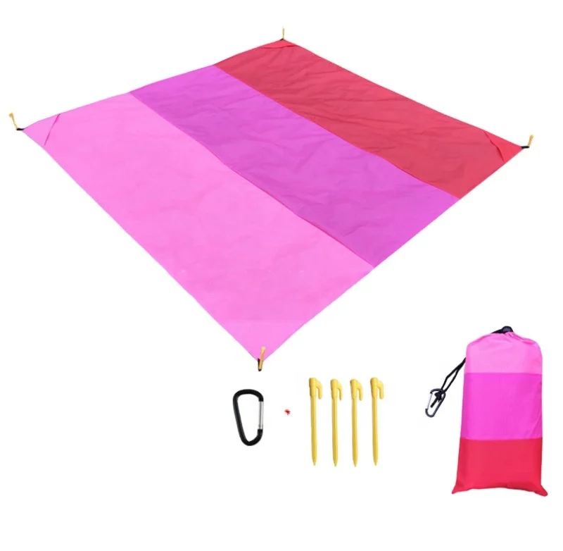 

TY two-color spliced picnic mat waterproof and moisture-proof mat outdoor picnic cloth grass beach mat portable picnic blanket, Customized color