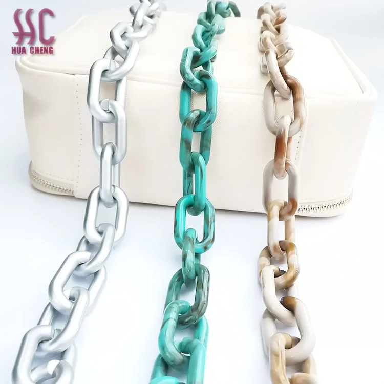 

Colorful acrylic chain for bag, Green, whilte, yellow,and so on