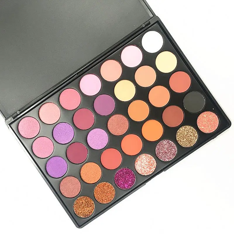 

wholesale glitter high pigmented custom eyeshadow palette private label eye shadow