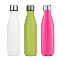 

Amazon Hot Sale 500ml Outdoor Sports Water Bottle With Custom Logo and lid colorful