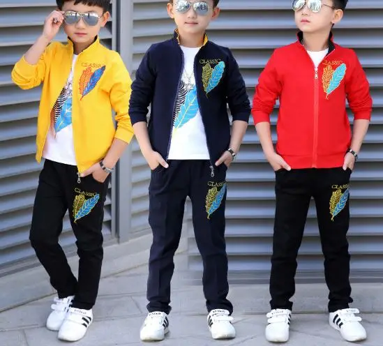 

Children's clothing boys spring two-piece set 2020 new Korean version of the big kids children boys sports spring clothes, As pic