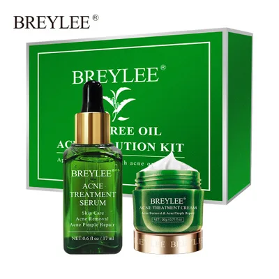 

BREYLEE Acne Treatment Kit Acne removal Serum Spots Pimple Removal Anti Acne Scar Face Serum Cream Whitening Skin Care