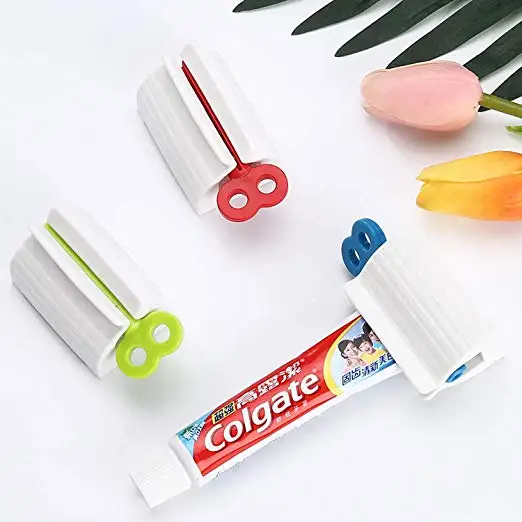 

Toothpaste Dispenser Squeeze Plastic Toothpaste Tube Squeezer, White,customized